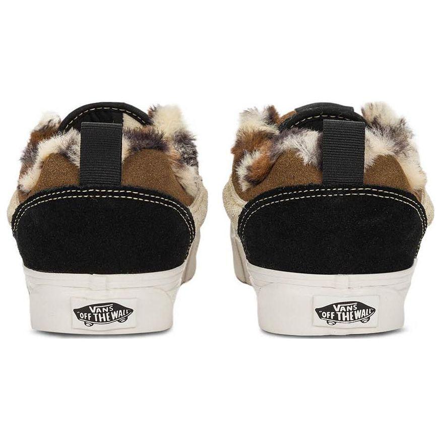 Vans Round Toe Lace-Up Shock Absorbing Durable Low-Top Skate Shoes Unisex Skate Shoes Black Brown VN0009QCLPR