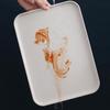 Minnay Wheat Straw Rectangular Tea Tray & Storage Set