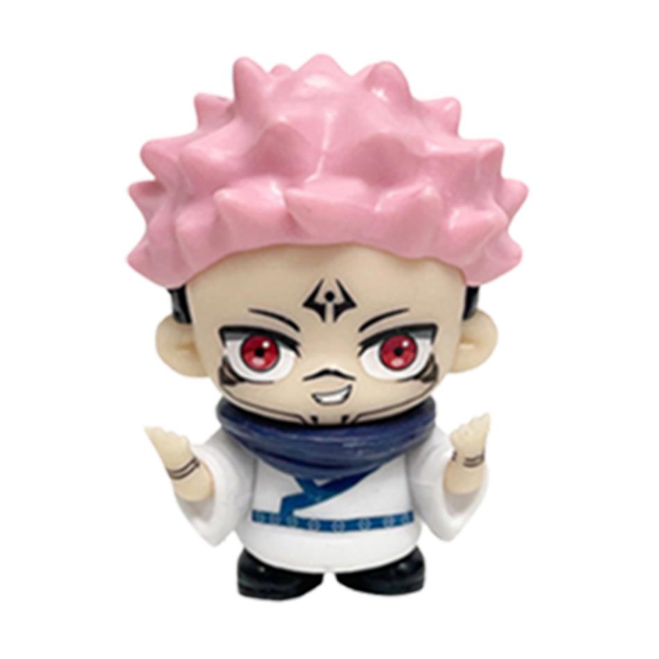 Jujutsu Battle Anime Q Version Five Way Wu Xia You Jie Wild Rose Anime Cute Handmade Pvc Model Anime Toy Ornament Festival Gift