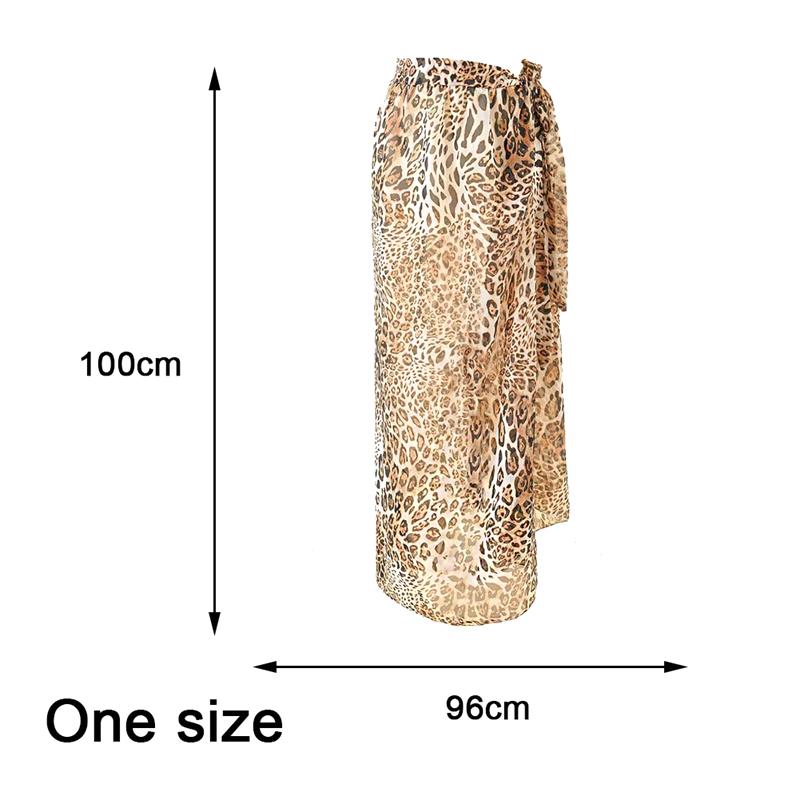 Women Bathing Suit Wrap Summer Ruffle Long Sarong Cover Ups Swimsuit Beach Skirt Bikini Cover Up Swimwear Beach Wrap Skirt