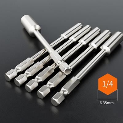 1 Stück 100mm Verlängerungsbithalter Schraubendreher Bit Halter 6,35mm Schaft Buchse Adapter Schraubendreher Bit Halter Elektrowerkzeuge