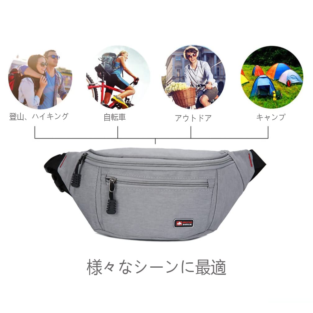 Neueins Waist Running Body Bag for Men and Pouch, Pouch, Women, Practical, Water-Repellent