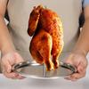 Detachable Skewer Stand Food Grade Stainless Steel Sturdy Construction Vertical Chicken Holder for Outdoor
