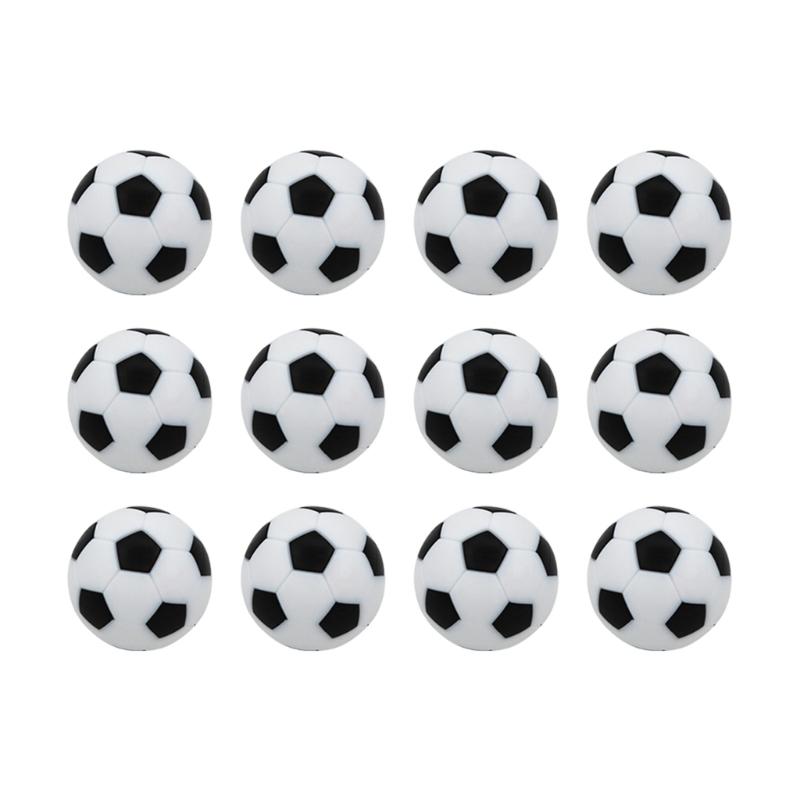12Pcs Official Table Soccer Balls 28mm Foosballs Table Balls for Home Recreation Room Foosball Table Game Accessories
