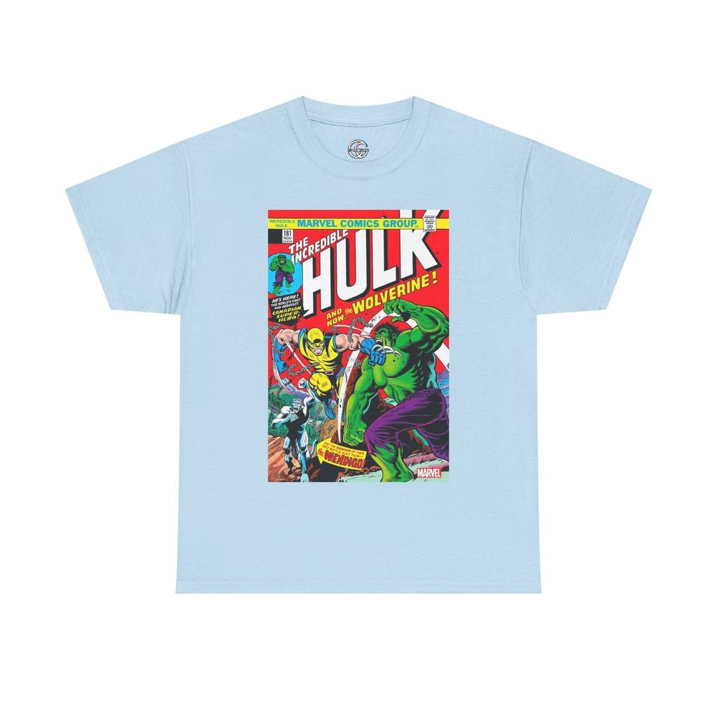 Women's Plus Size Cotton T-shirt Summer Casual Graphic Tee Short Sleeve The Incredible Hulk 181 Comic Book T-Shirt, The Incredible Hulk Wolverine Tee