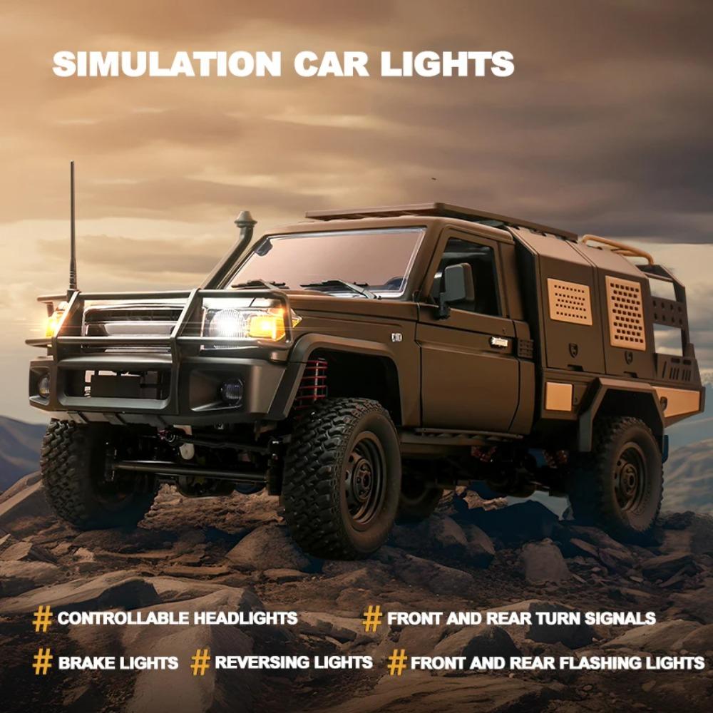 MN82S RC Paletli 1/12 Tam Ölçek LC79 RC Kamyonet Kısa Kamyon 4WD Uzaktan Kumandalı Tırmanma Off-road Araba Oyuncakları Erkekler Yetişkinler Hediyeler