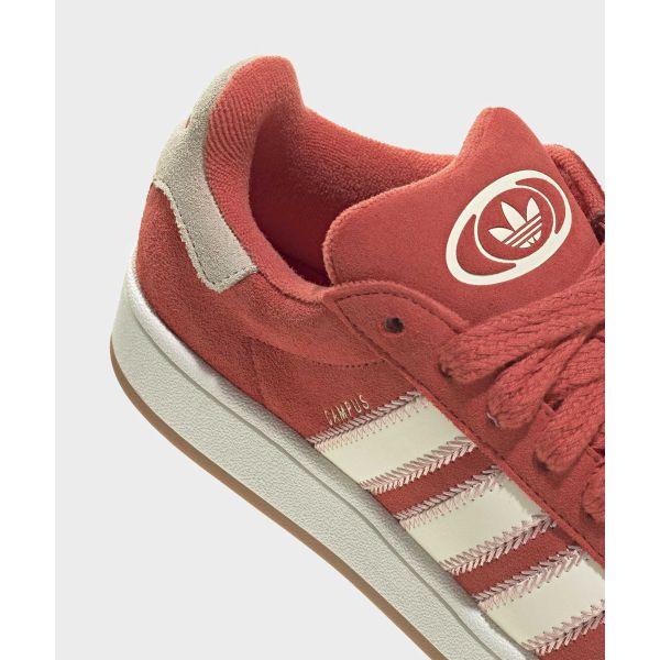 adidas Campus 00s Raudoni Balti Moteriški Sportbačiai Kreminės Baltos Spalvos Baltas Pagrindas JQ5805