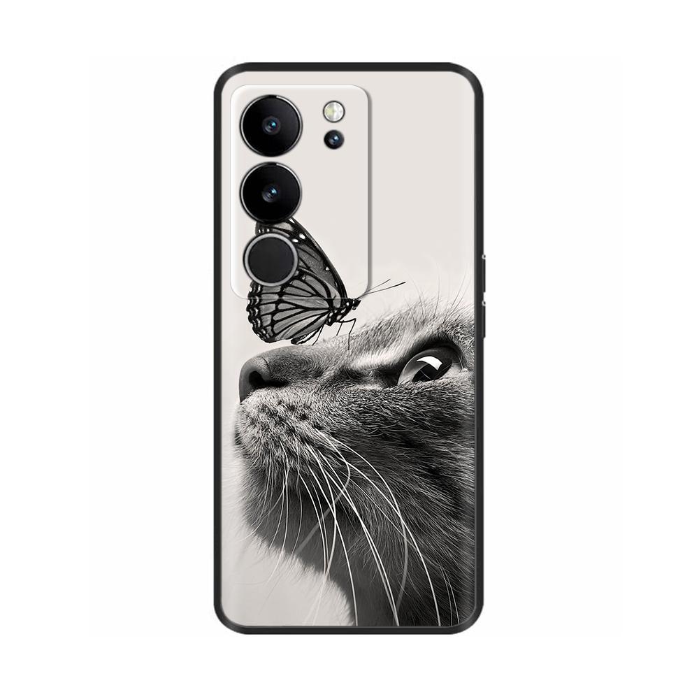 6,78' Für Vivo V29 5G Hülle V 29 Silikon TPU Weicher Stoßfänger Handyhülle für VIVO V29 V2250 VivoV29 Hüllen Schutzhülle Tasche Coque