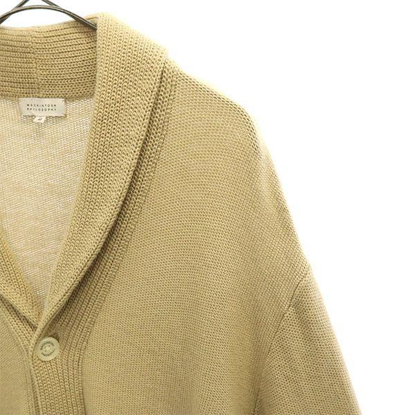 MACKINTOSH PHILOSOPHY Sanyo Shokai Linen Blend Long sleeve Shawl collar cardigan Men's Used