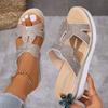 High Quality Women Sequined Cloth Slippers Bling Wedges Platform Summer Casual Comfortable Slides Woman's Shoes Plus Size