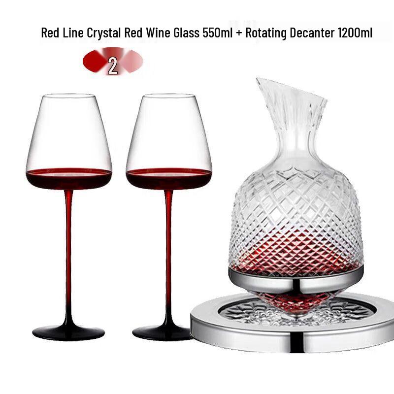 

Qiuqiao Black Tie Red Stem Burgundy Wine Glass
