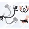 Gooseneck Flexible Camera Clamp Arm Bracket Holder Mount Adapter for  Desktop Clip Bracket W/1/4 Connector