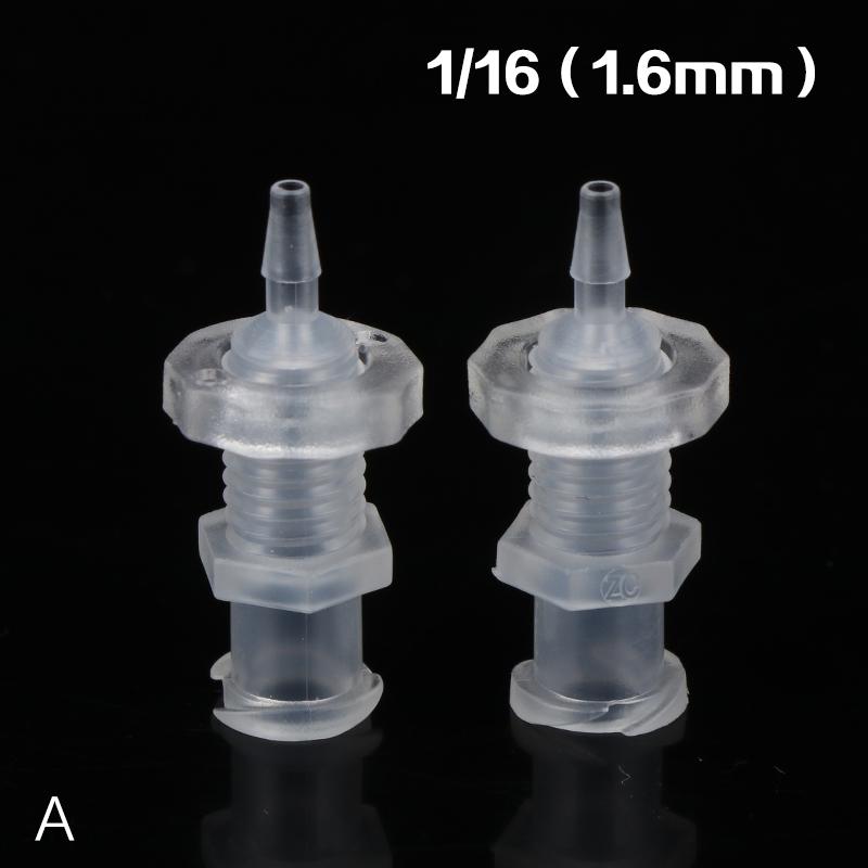 2Pcs Luer Lock Adapter PP Plastic Air Valve Pipe Subpackaging Instrument Connect