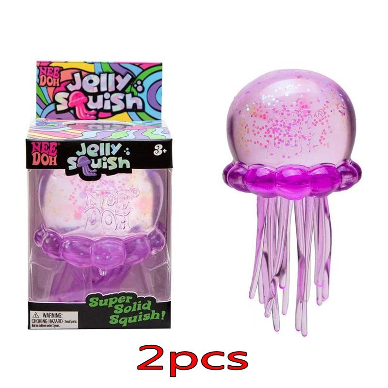 Jellyfish Model Indoor And Outdoor Squeezing Toy Blind Box Simulation Jellyfish Pressure Ball Soothing Plush Toy Office Gift