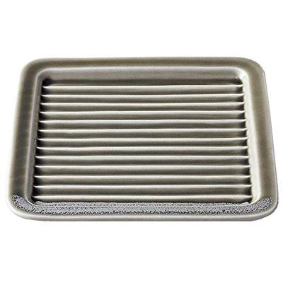 Aito Seisakusho "ITSUMO Itsumo" Crispy Toast Plate, Approximately 18cm, Gray, Mino Ware, Dishwasher and Microwave Safe, Made In Japan, Product Number