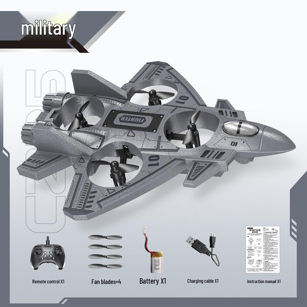 Brinquedo Planador de Espuma Caça RC Infantil - Pequeno Drone para Alunos do Ensino Fundamental