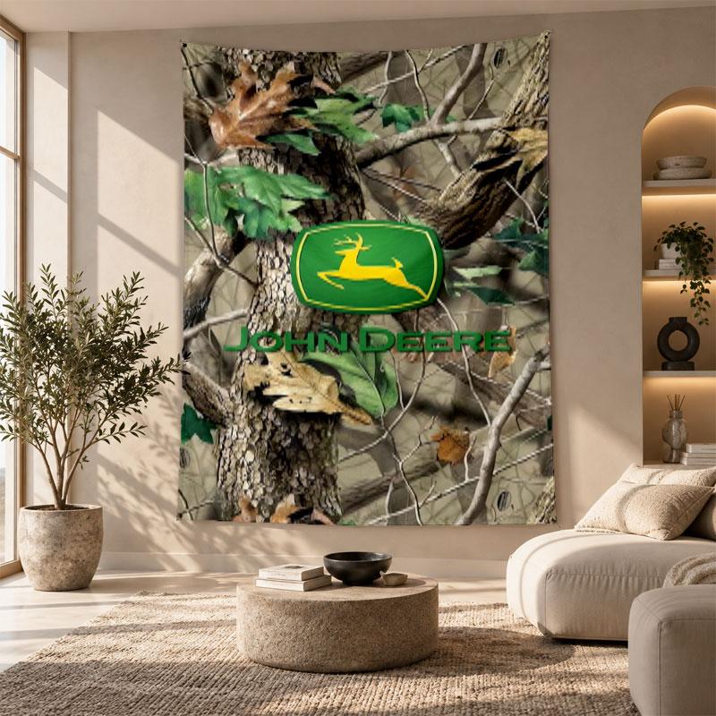 Dekoratives Wandteppich, John Deere Bedruckte Wandkunst, Leichte Wanddekoration Für Schlafzimmer Hintergrund