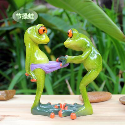 גינה חיצונית יצירתית צפרדע ארנב צב את חפירה מלאכת יד שרף גינון דשא קישוט בית קישוט