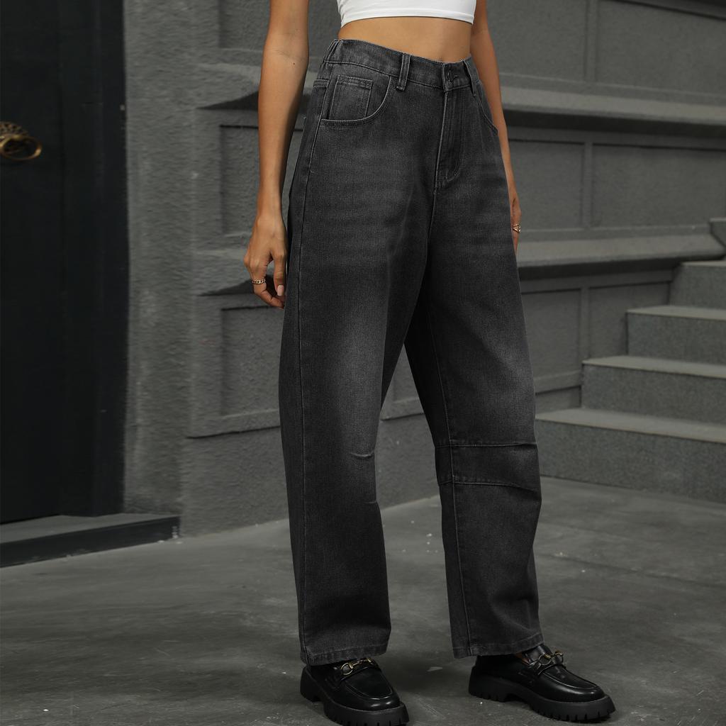 YYFS Women's Fashion Casual Solid Color Print High Waist Trousers Pants & Capris