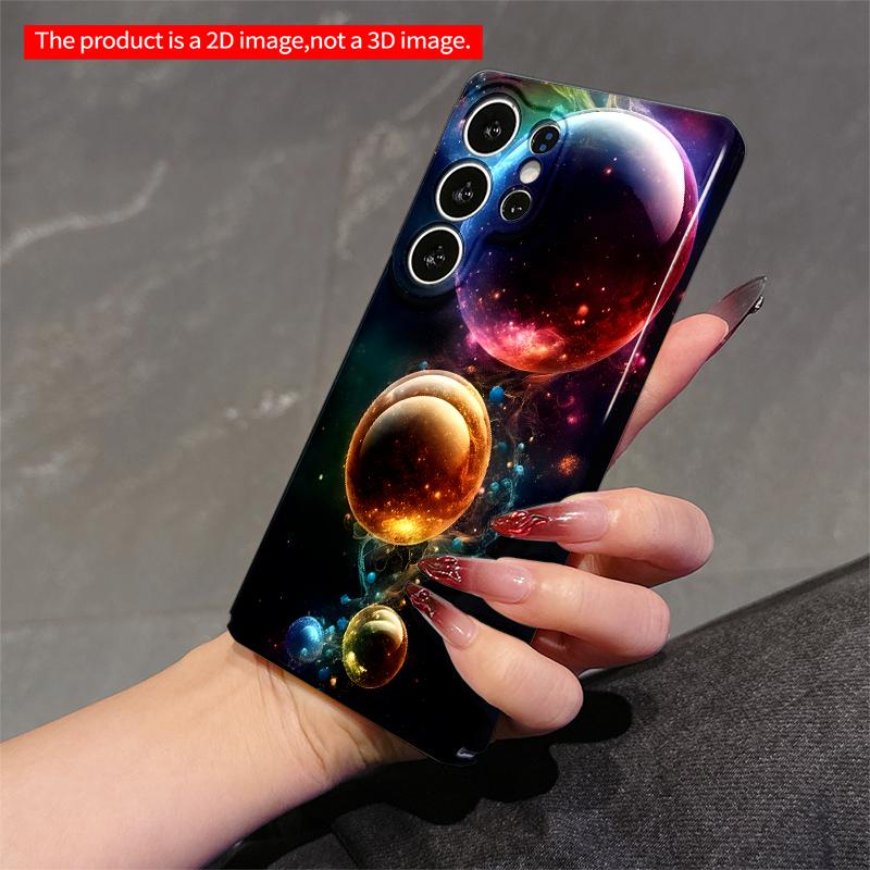 2DFlat Samsung Phone Case Cosmic Spheres Galaxy Phone Case Applicable To Galaxy S23 S24 S25ULTRA S26 A12 A14 A15 A16 A54 A55