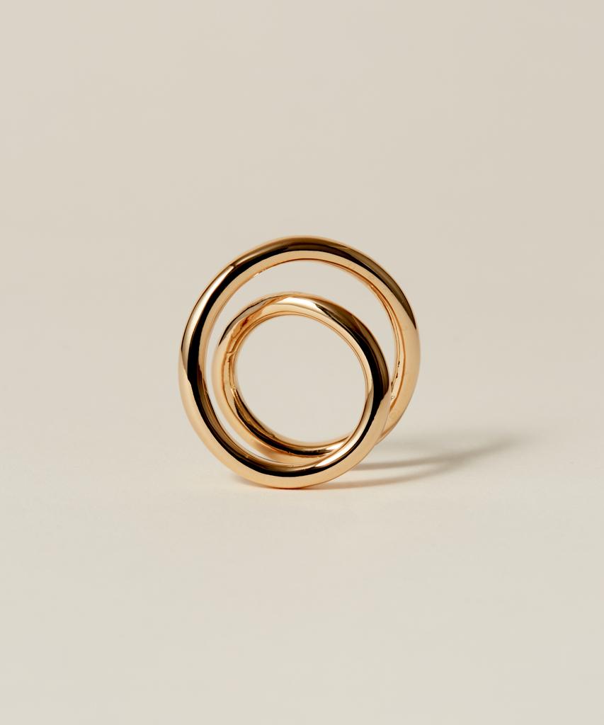 Novice Tokyo Spiral Cross Ring / Gold
