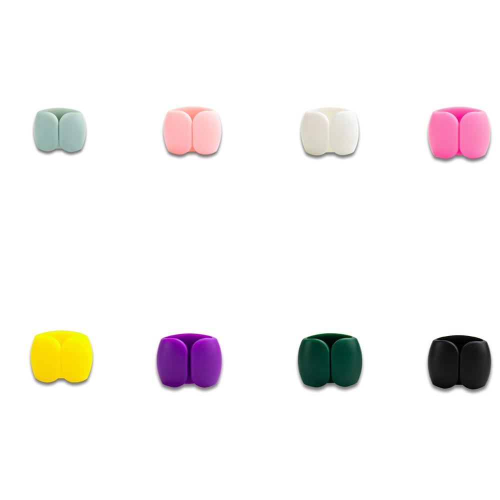 Cable Organizer Colorful Plastic Buckle Travel Wire Clip Compact Reusable Cable Winder Stylish Portable Charging Cord Management