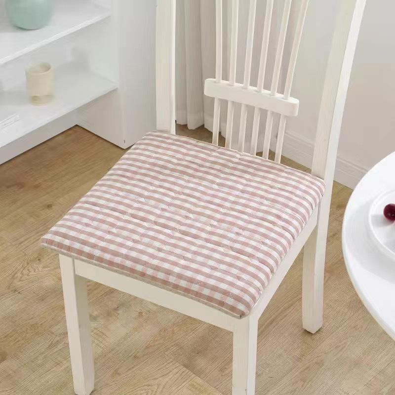 Nordic Japanese Style Non-Slip Thick Cotton Chair Cushion for Dining or Office