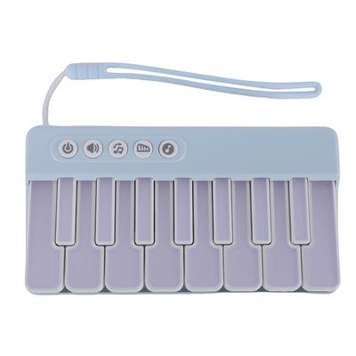 Mini Keyboard Piano Toy with Colorful Lights Toddler Pocket Travel Piano Keyboard Portable Musical Instrument Toy