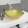 Day and Night - Day and Night Golden Glass Washbasin 42x42x14 Cm
