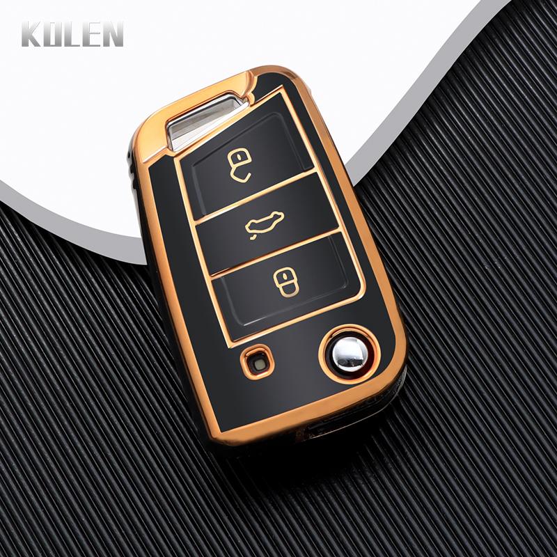 

Tpu Car Key Cover Case Shell Fob For Vw Volkswagen Golf 7 Mk7 Tiguan Mk2 For Seat Ateca Leon Fr 2 Ibiza Skoda Octavia A7 Kodiaq