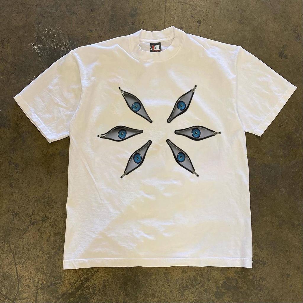 Reines Baumwoll-Kurzarm-T-Shirt Unisex Atmungsaktiv Bequem Retro Amerikanischer Stil Doppelfaden Lockerer Schnitt 3a260g Männlich Weiblich