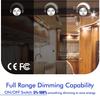 ALOVECO 12 Volt DC Dimmschalter PWM für LED RV Innenleuchten, 5-24 Volt LED Deckenkuppelleuchten Dimmer und Schalter für Wohnmobil, Freizeit