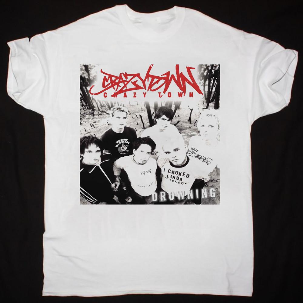 

Crazy Town Gift For Fans White T-Shirt Cotton Full Size Unisex T-Shirt M