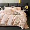 French Luxury Winter Fleece-Lined Velvet Bedding Set - Four-Piece High-Weight Double-Sided Fleece
