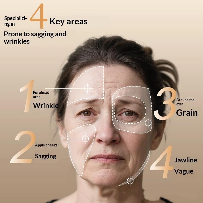 8pcs Face Muscle Firming Tape Reusable Anti Wrinkle Patch Lifting Tape for Home Daily Beauty Routine