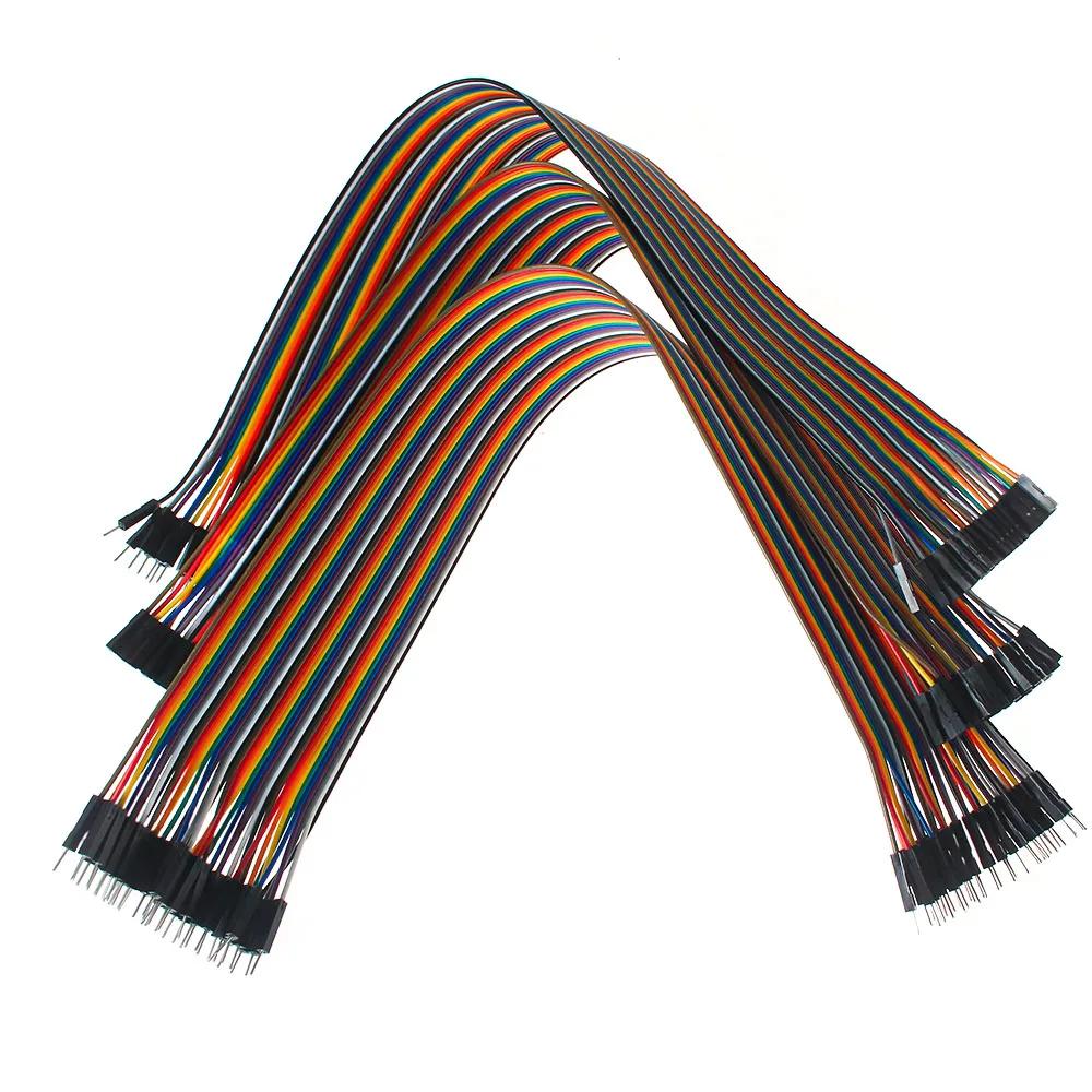 2.54mm 40PIN 10 15 20 30 40CM Dupont Line Male to Male Female to Male Female to Female Jumper Dupont Wire Cable For Arduino DIY