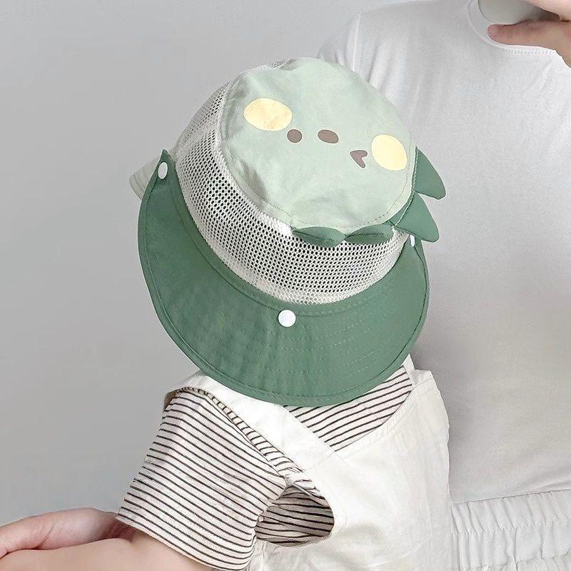 Children's Quick-Dry Mesh Sun Hat with Detachable Shawl