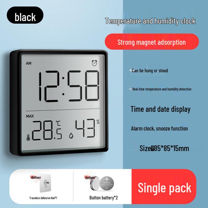 Bodefu HC Digital Indoor Thermometer Hygrometer Clock