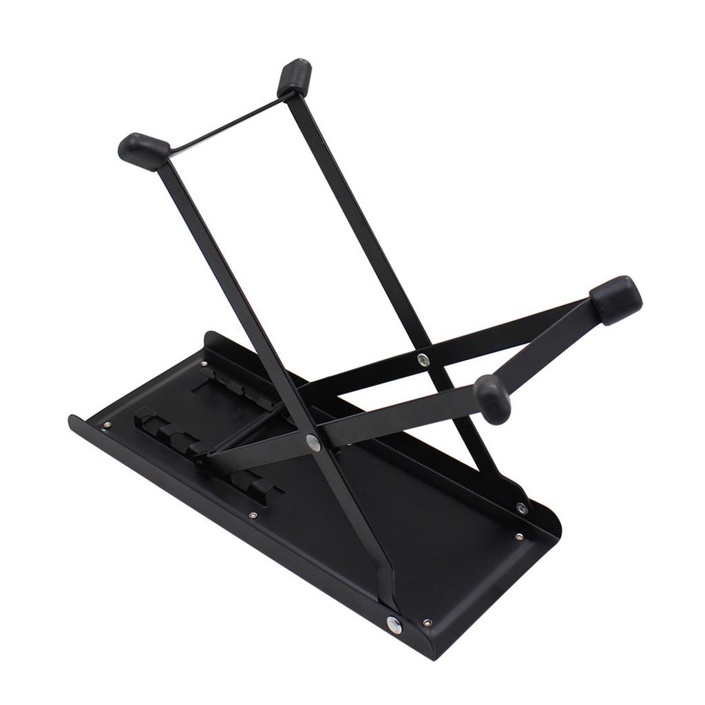 Metal Guitar Foot Stool 4 Gears Adjustable Guitar Foot Rest No-slip Foldable Footrest for Classical Acoustic Guitar Part