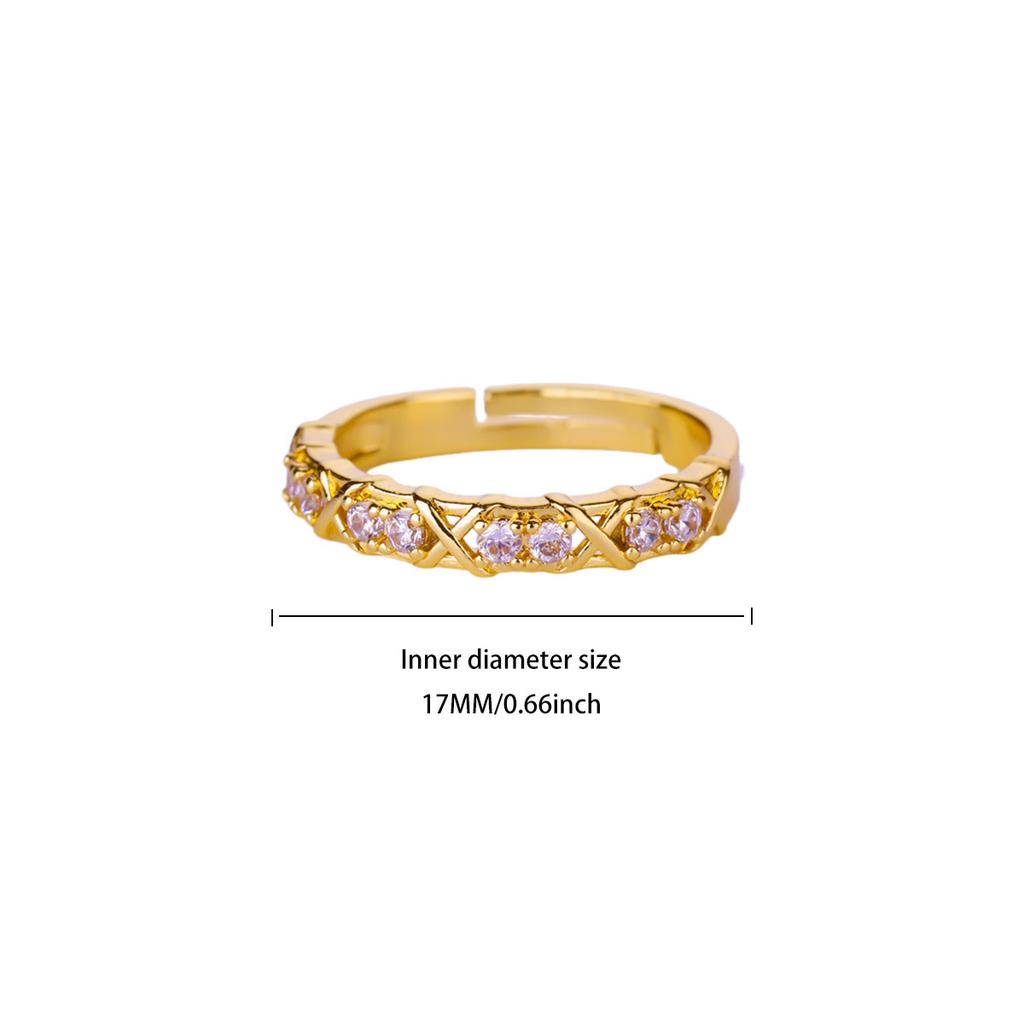 Simple Zircon Butterfly Open Ring Niche Design Ring Daily Wear Jewelry New