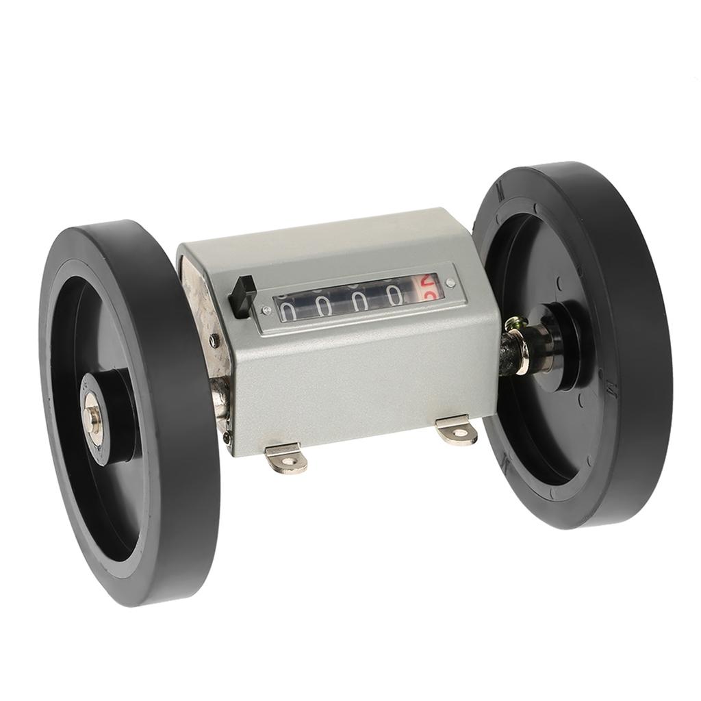 Digital 5-digit Rolling Wheel Counter 0- 9.9 Counting Range Roll Type Length Counter . Speed 350 Rpm Rolling Wheel Measuring Counter with Reset f