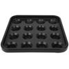 16 Holes Pool Snooker Billiard Ball Storage Holder Tray Billiards Supplies AccessoriesBlack