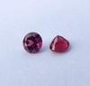 2 Pieces Set Round Cut 4 Mm, Natural Deep Pink Color Rubellite Gemstone, 0.75 Cent Rubellite Round Stone For Making Ring.