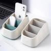 1Pcs New Remote Control Miscellaneous Storage Box Plastic Lattice Desktop Stationery Rack Storages Boxs Home Cosmetics Organizer