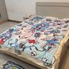 Anime Asuka Neon Genesis Evangelion Rei Ayanami Flannel Blanket Comfortable Keep Warm Office Nap Sofa Blankets Home Bed Linen
