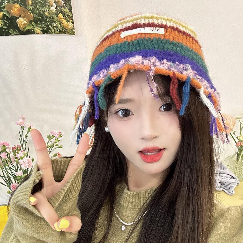 Вязаная крючком полосатая рыбацкая панама