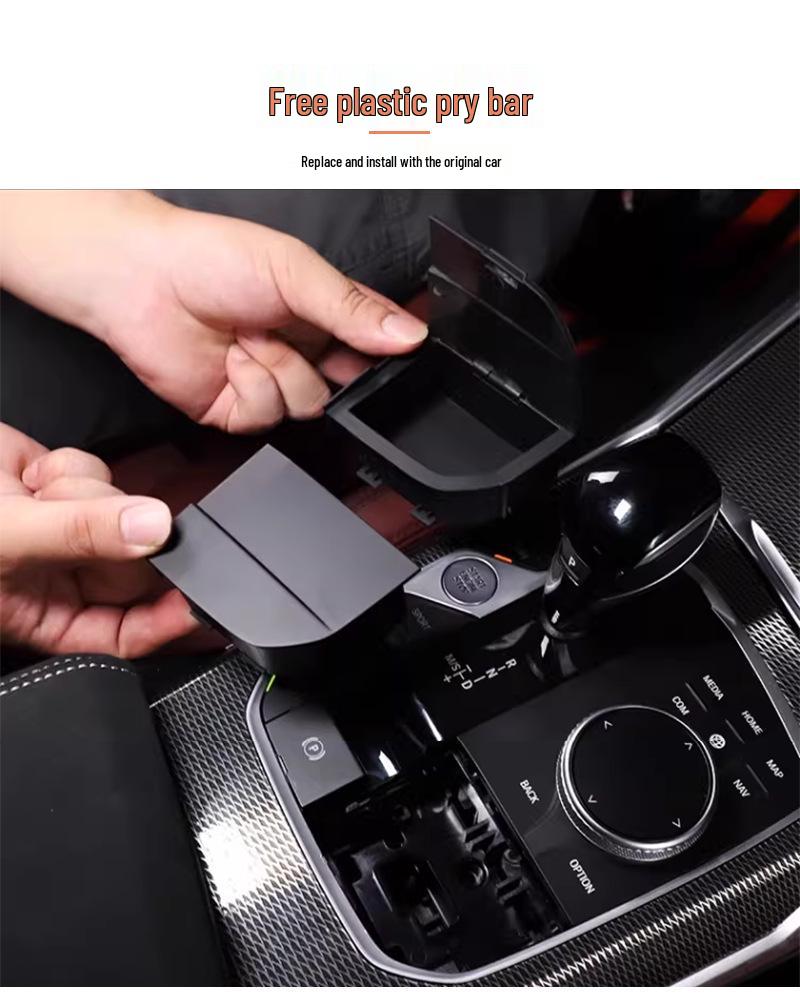 Vylepšený úložný box pro modely BMW řady 2, 3, 4 a modely X/Z (Konzola řadicí páky)