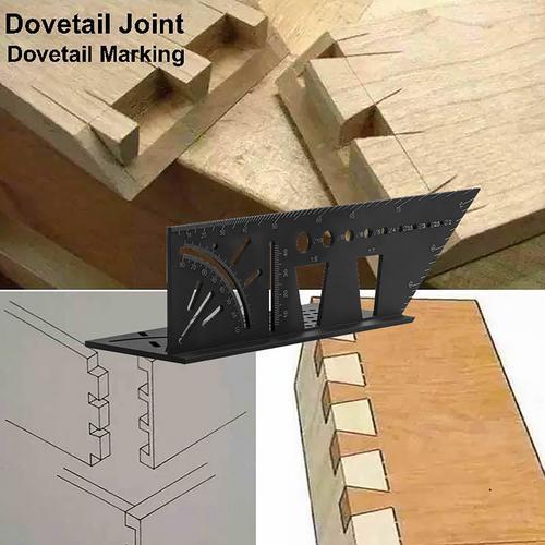 3D Miter Angle Measuring Tool Multifunctional Angle Ruler Carpenter Lines Square Measuring Ruler 45 90 Degree Lines Ruler Gauge