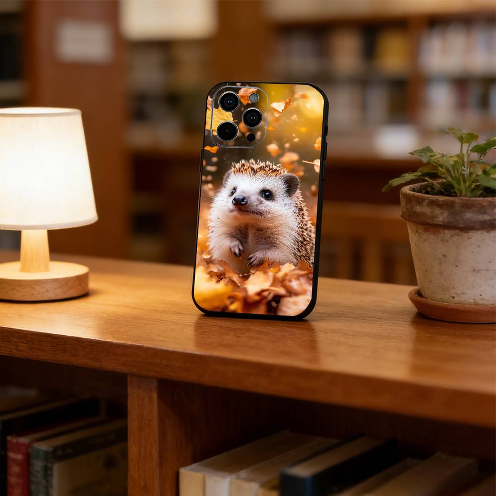 Cute hedgehog Phone Case Silicone Soft For IPhone 17 16 15 14 13 12 11 X XR Plus Pro Max Plus