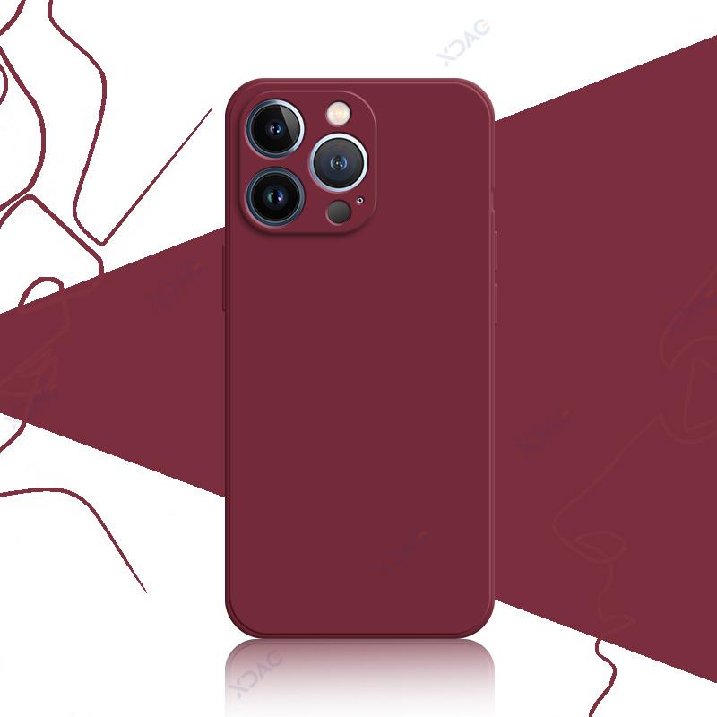 Luxury Case Covers for iPhone 12 13 Pro Max Mini 360 Edge Protective Square Liquid Silicone Mobile Phone Shield Housing